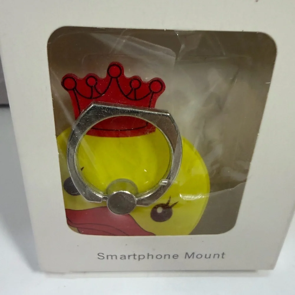 💜3/$15 Ring Hook Smartphone Mount - Yellow Duck Design